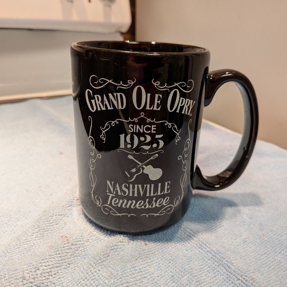 Grand Ole Opry Nashville Tennessee Ceramic Coffee Mug Country Cowgirl Western 5"